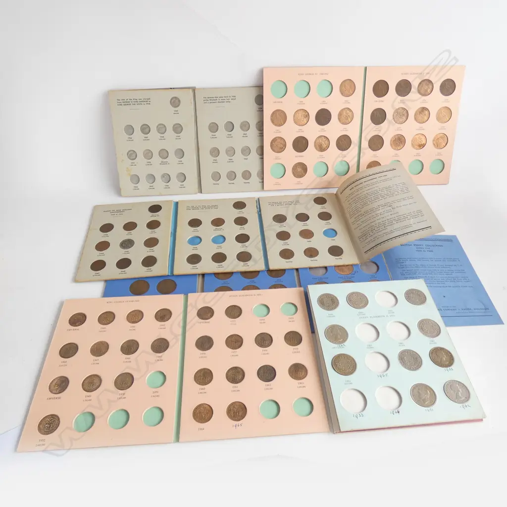 6 COINS ALBUMS; 5 NZ 1 UK Image 1++