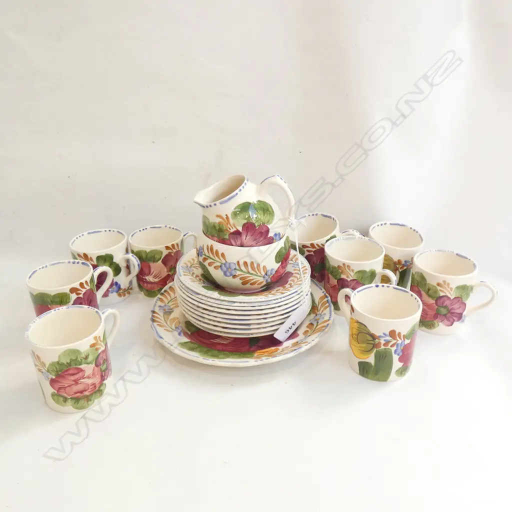 SOLIAN WARE BELLE FIORE DEMITASSE COFFEE SET 21 PCS... Image 1++