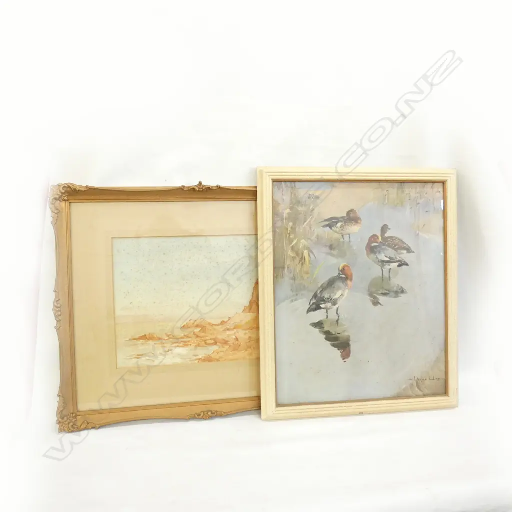 WATERCOLOUR ; ALF BAXTER  & VERNON WARD PRINT 500 X 400MM FOXING Image 1++