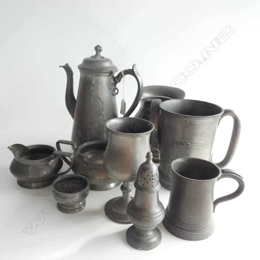 9 PCES ASST. PEWTER Image 1++
