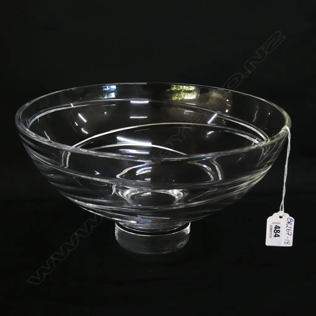 WEDGWOOD JASPER CONRAN GLASS LG BOWL DIA 250MM (COMES WITH BOX) Image 1++