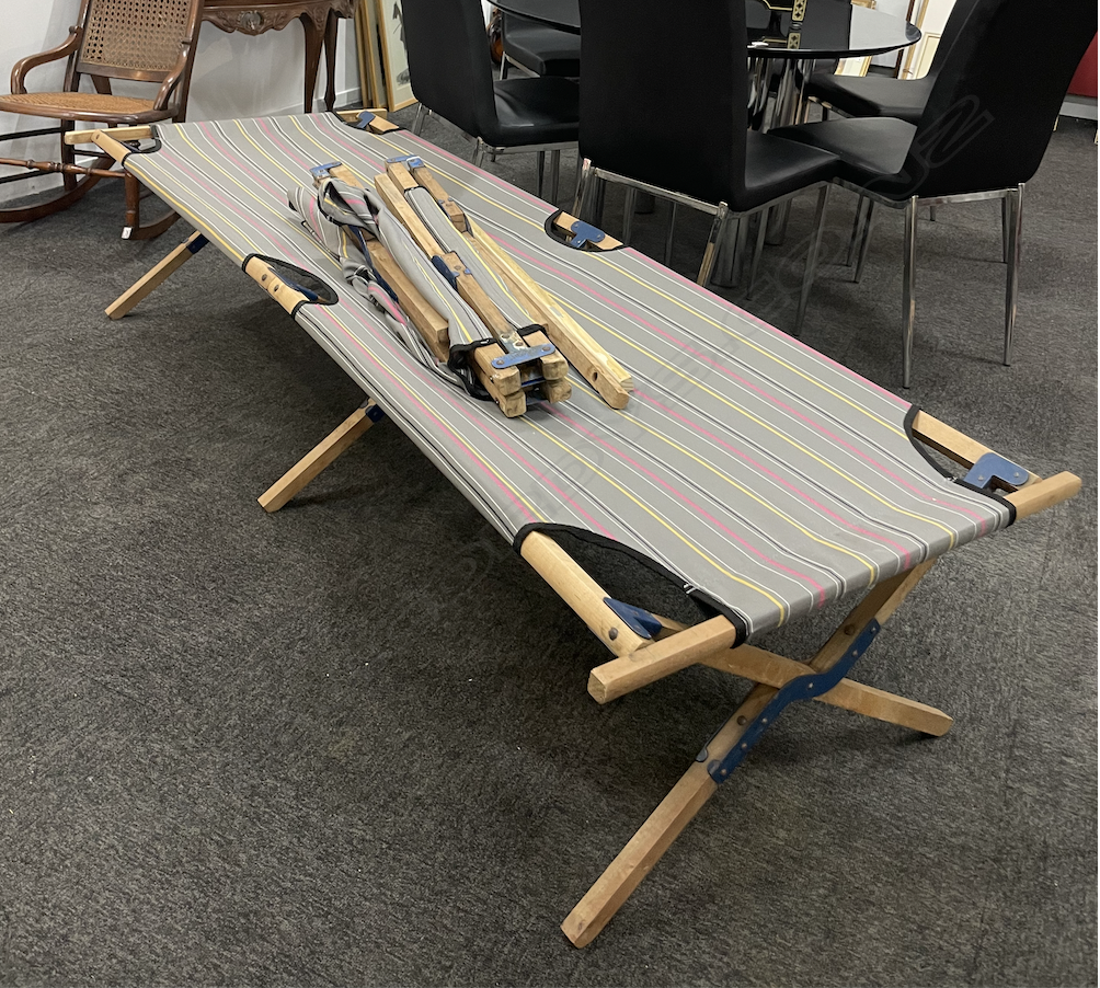 PR FOLDING WOODEN & CANVAS CAMP BEDS - AS IS Image 1++
