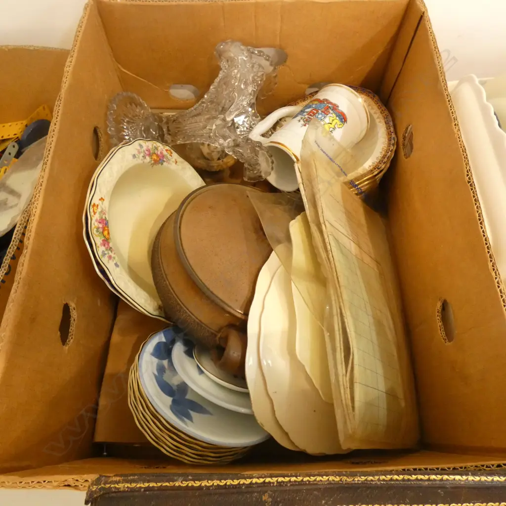 BOX LOT ASST. CERAMICS ETC Image 1++
