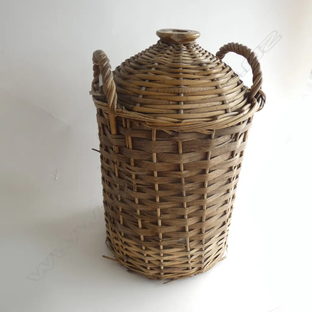 LG STONE CROCK IN BASKET H. 550MM Image 1++
