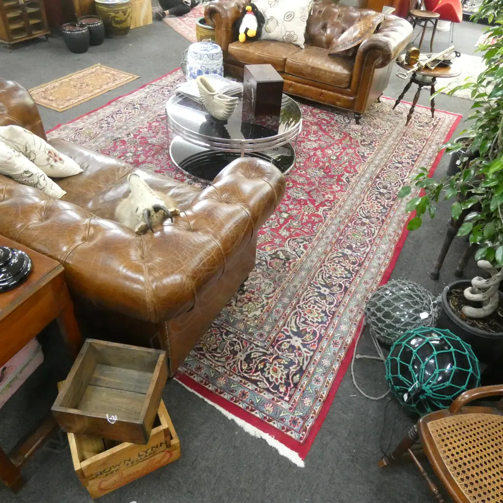 LARGE HAND KNOTTED WOOL PILE PERSIAN RUG... Image 1++