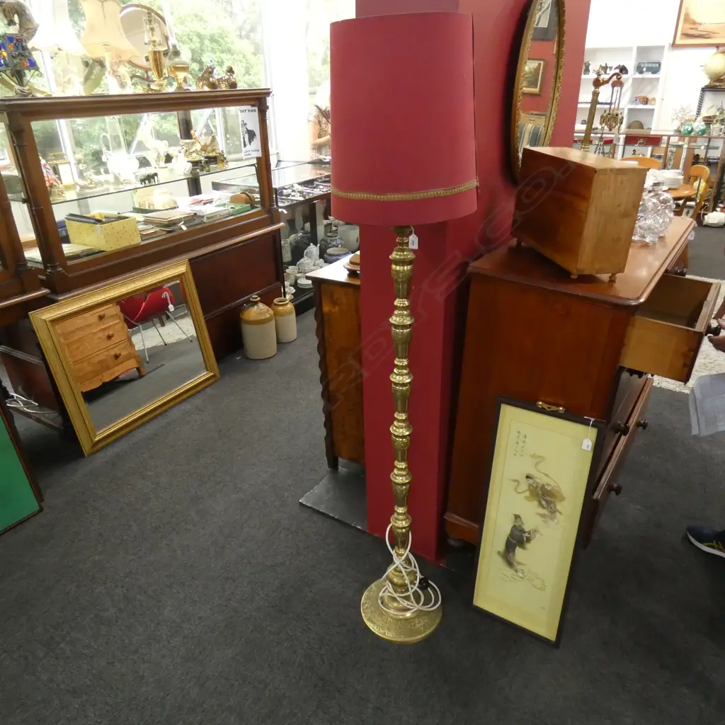 BRASS STANDARD LAMP H.1500mm Image 1++