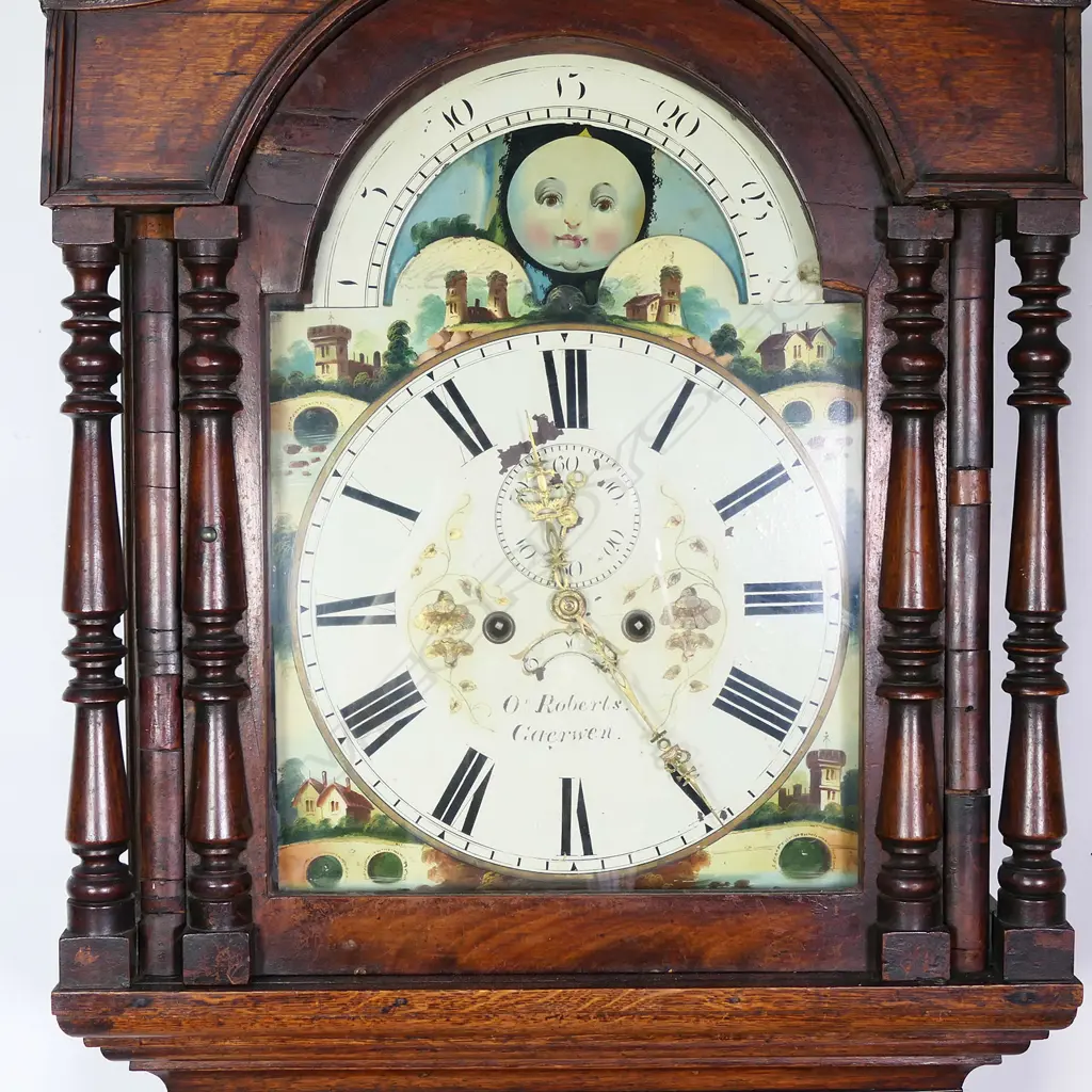 A Victorian Welsh oak longcase clock Image 1++