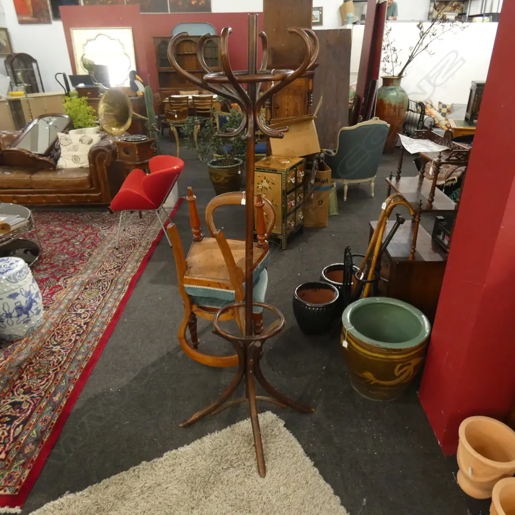 BENTWOOD COAT HANGER H.1750mm Image 1++