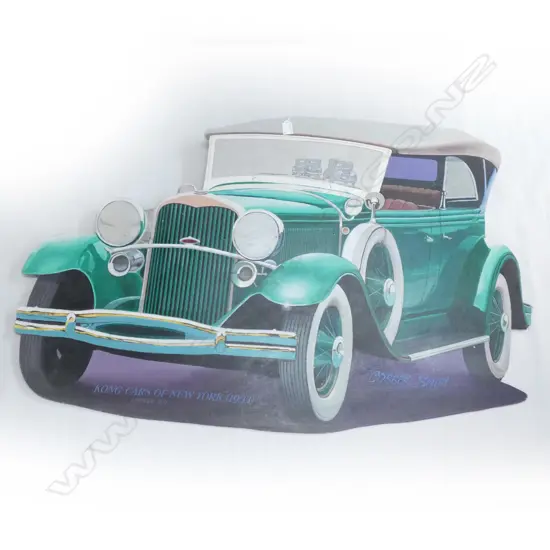 COBBER SMITH 4 'KONG CARS OF NEW YORK' OIL ON BOARD W.1170mm