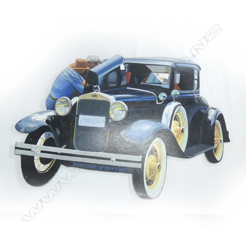 COBBER SMITH 4 'KONG CARS OF NEW YORK' OIL ON BOARD W.1180mm Image 1++