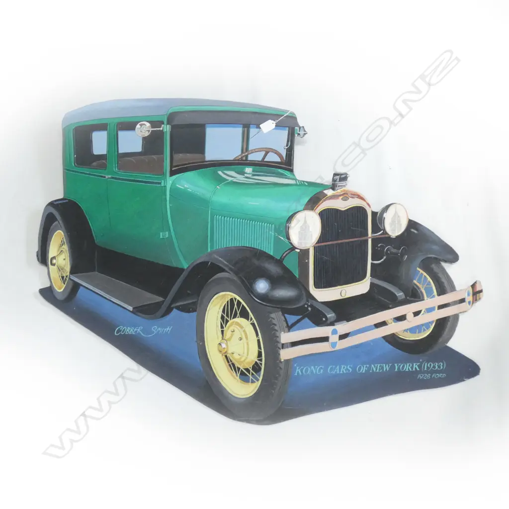 COBBER SMITH 4 'KONG CARS OF NEW YORK' OIL ON BOARD W.1180mm Image 1++