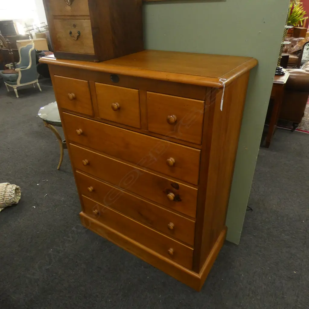 'MILL-YARD COLLECTION' SOLID TIMBER 7 DRAWER SCOTCH CHEST... Image 1++