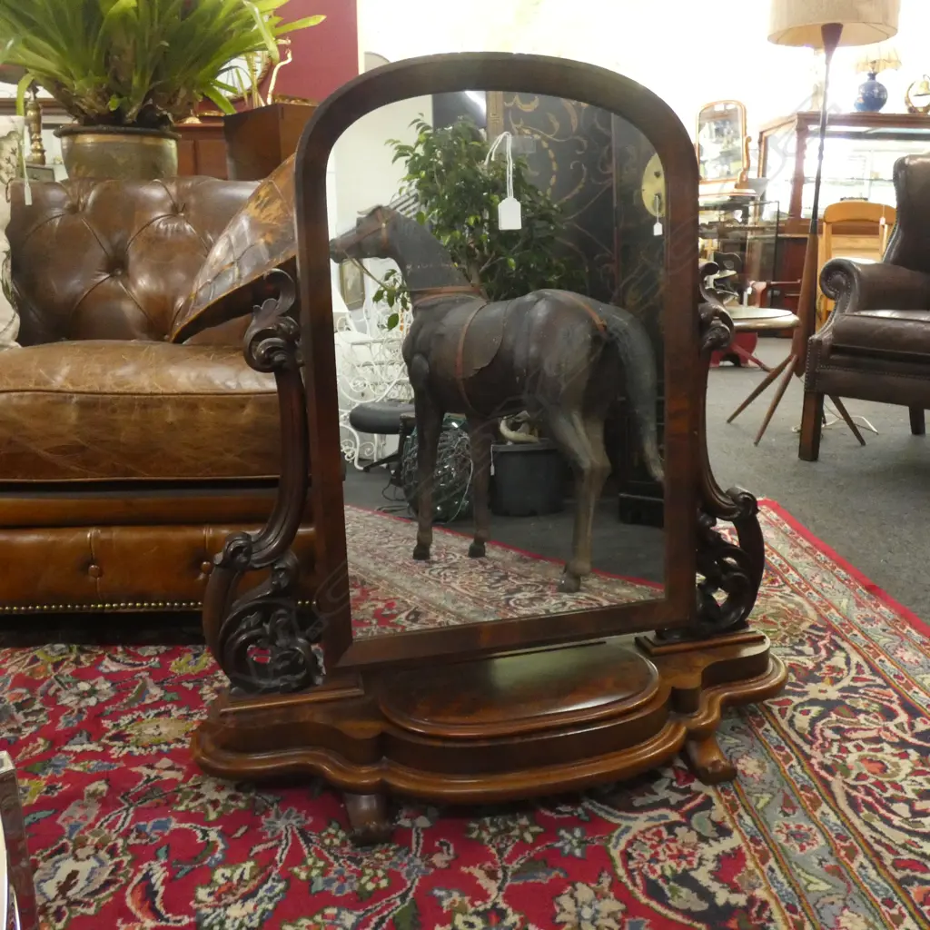 VICTORIAN TOILET MIRROR H.850mm Image 1++