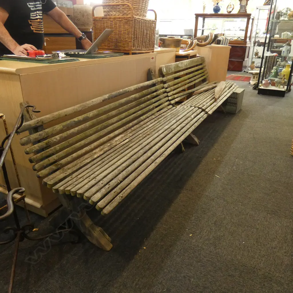 PR WOODEN GARDEN BENCHES ONE AF L.1610mm Image 1++