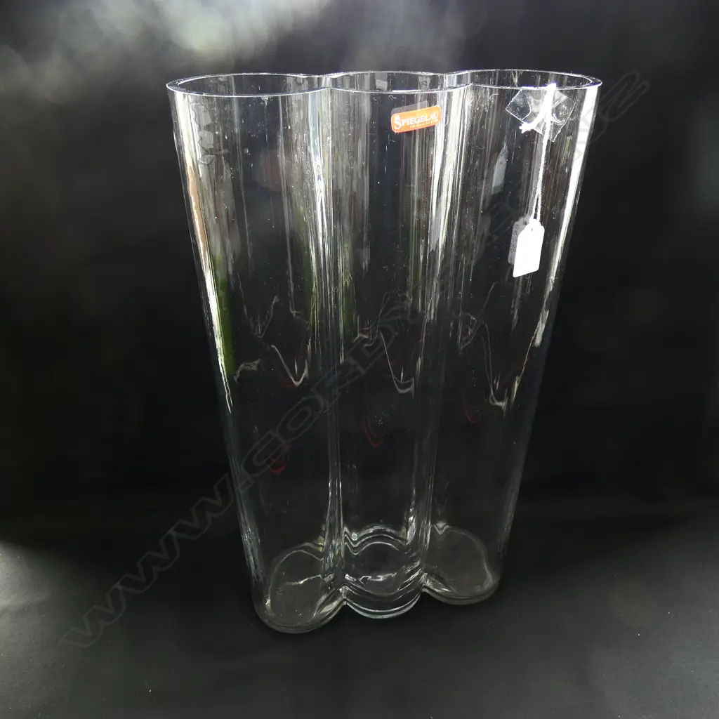 LG SPIEGELAU GERMAN GLASS VASE H 490MM - HAS ORIGINAL STICKER Image 1++