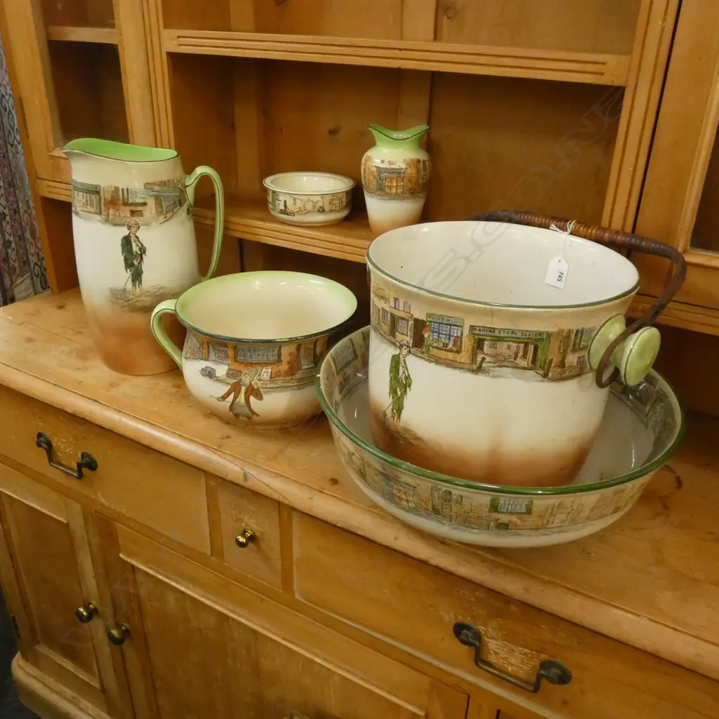 FULL DOULTON 'DICKENS WARE' WASHING SET... Image 1++