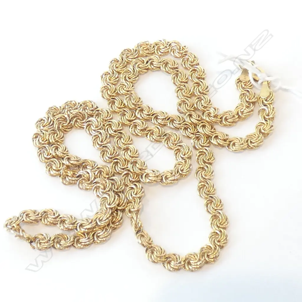9CT GOLD CHAIN 9.25gms. A.F Image 1++