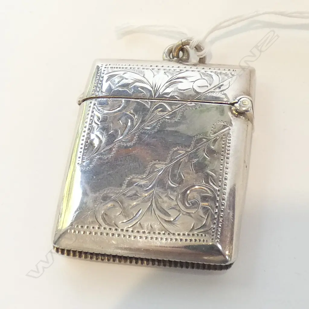 SILVER VESTA CASE BIRMINGHAM 1900 Image 1++