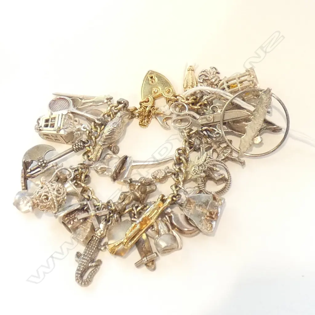 STG SILVER CHARM BRACELET 83 GRAMS Image 1++