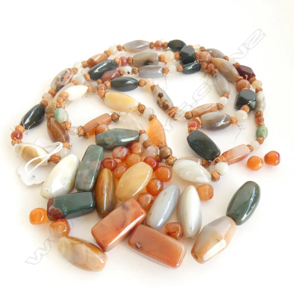 AFGANISTAN BEAD NECKLACE & BAG BEADS  Image 1++