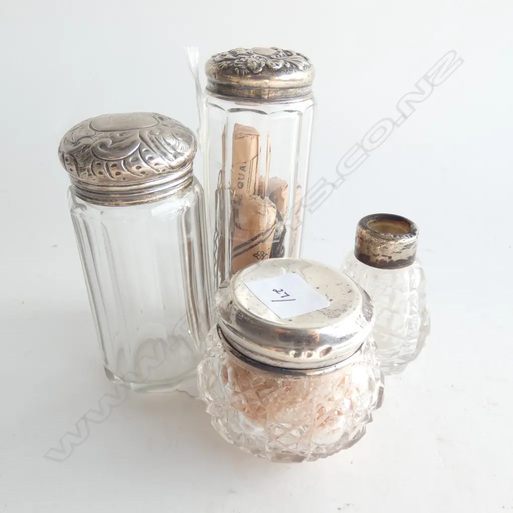 4 STG TOPPED CRYSTAL BOTTLES H.105mm Image 1++