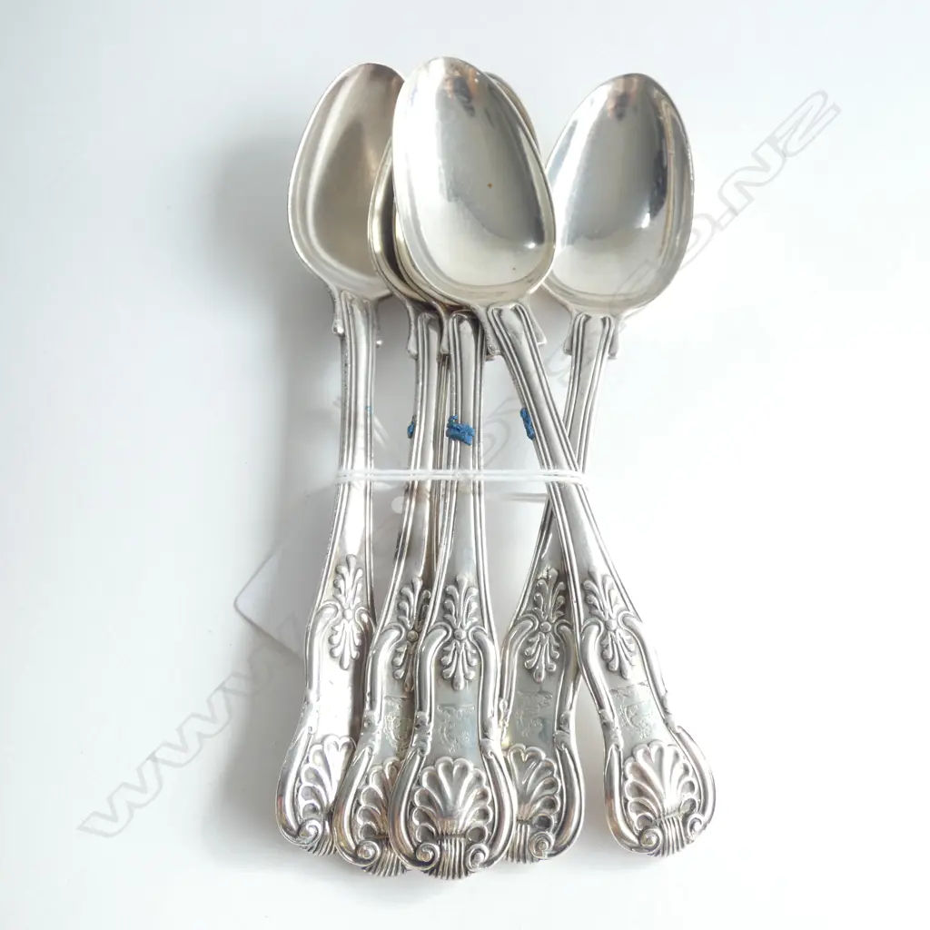(19768) 5 STG SILVER TEASPOONS LONDON 1831 141GMS Image 1++