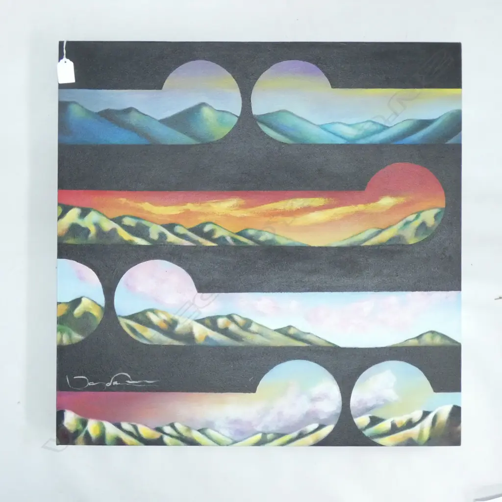 TANYA PATON '4 SKYS' ACRYLIC 600x595mm Image 1++