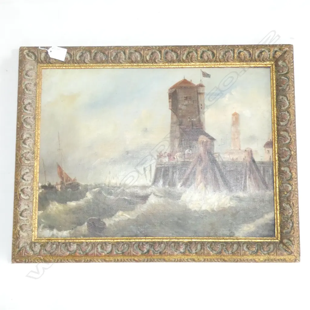 E. ROBERTS COASTAL STORM OIL 340x460mm Image 1++