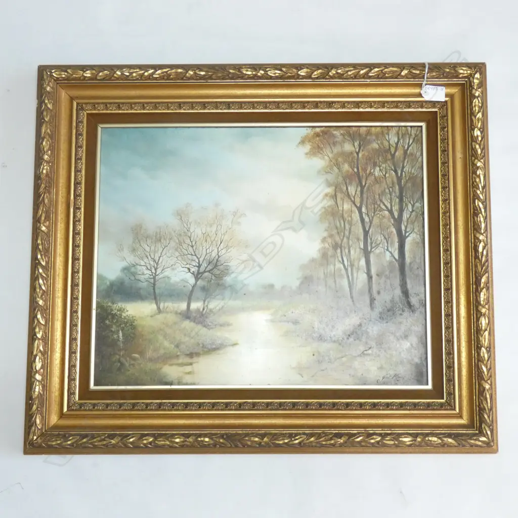 OIL ON BOARD ; 'WAINUI STREAM' - BY 'JOS KIVITS' 485 X 390MM Image 1++