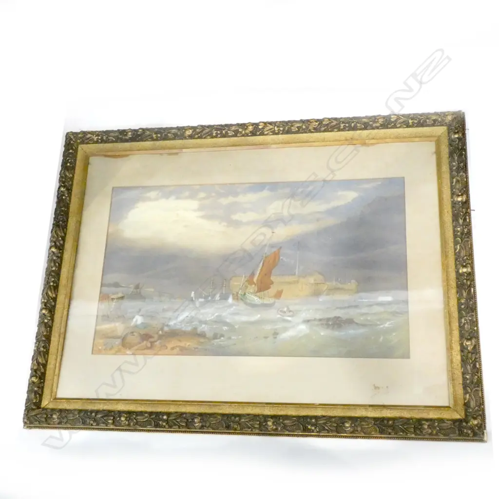 W. MURRAY '74 PRISON SHIPS W/C 445x765mm Image 1++