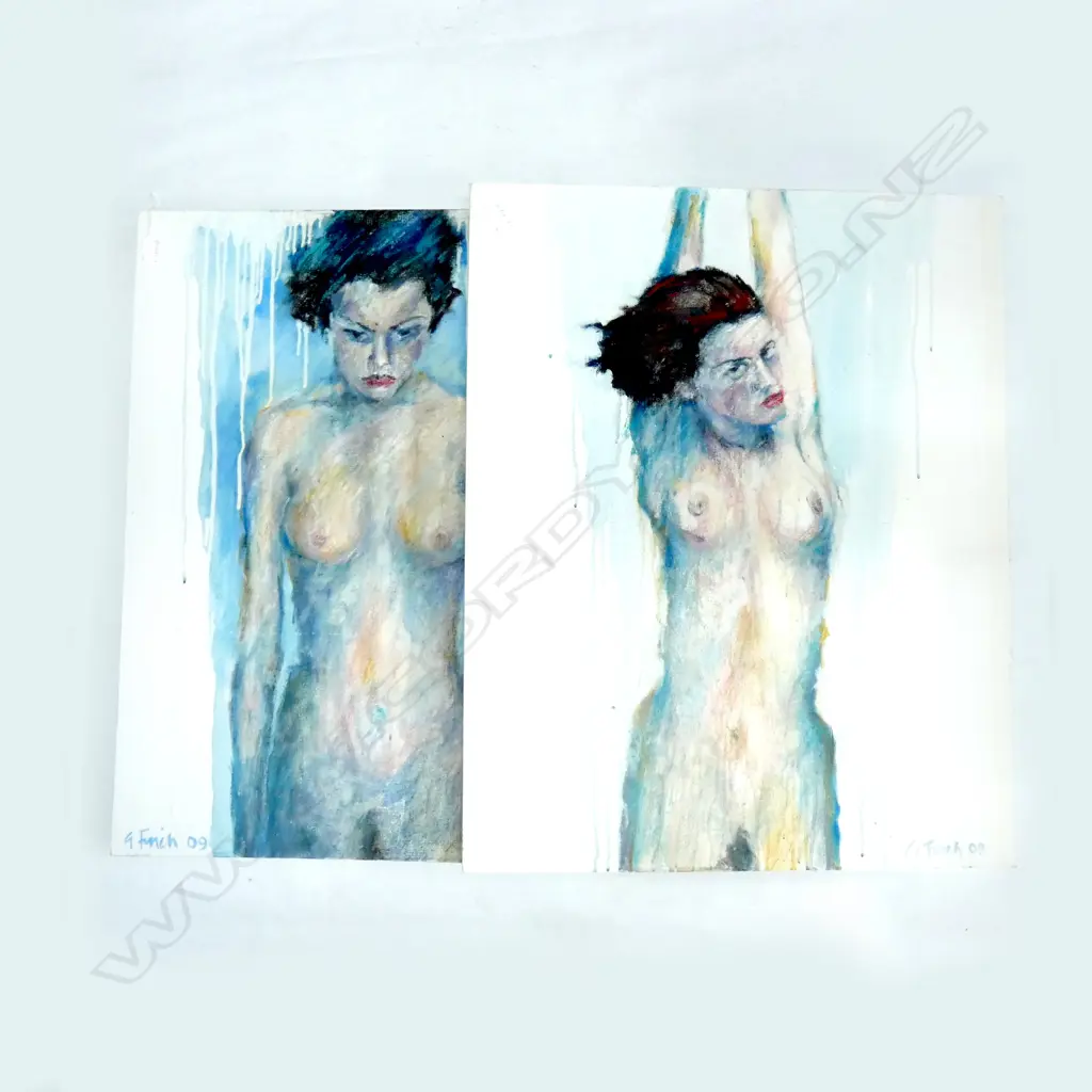 PR GRANT FINCH NUDES 'THOUGHTS ON KATE I & II' '09 760x610mm Image 1++