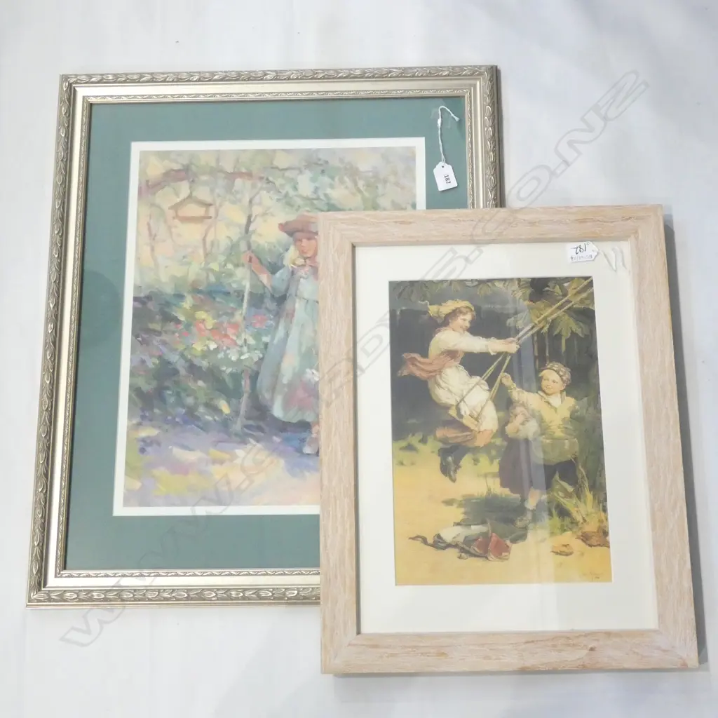 2 QUALITY FRAMED PRINTS OF CHILDREN Image 1++