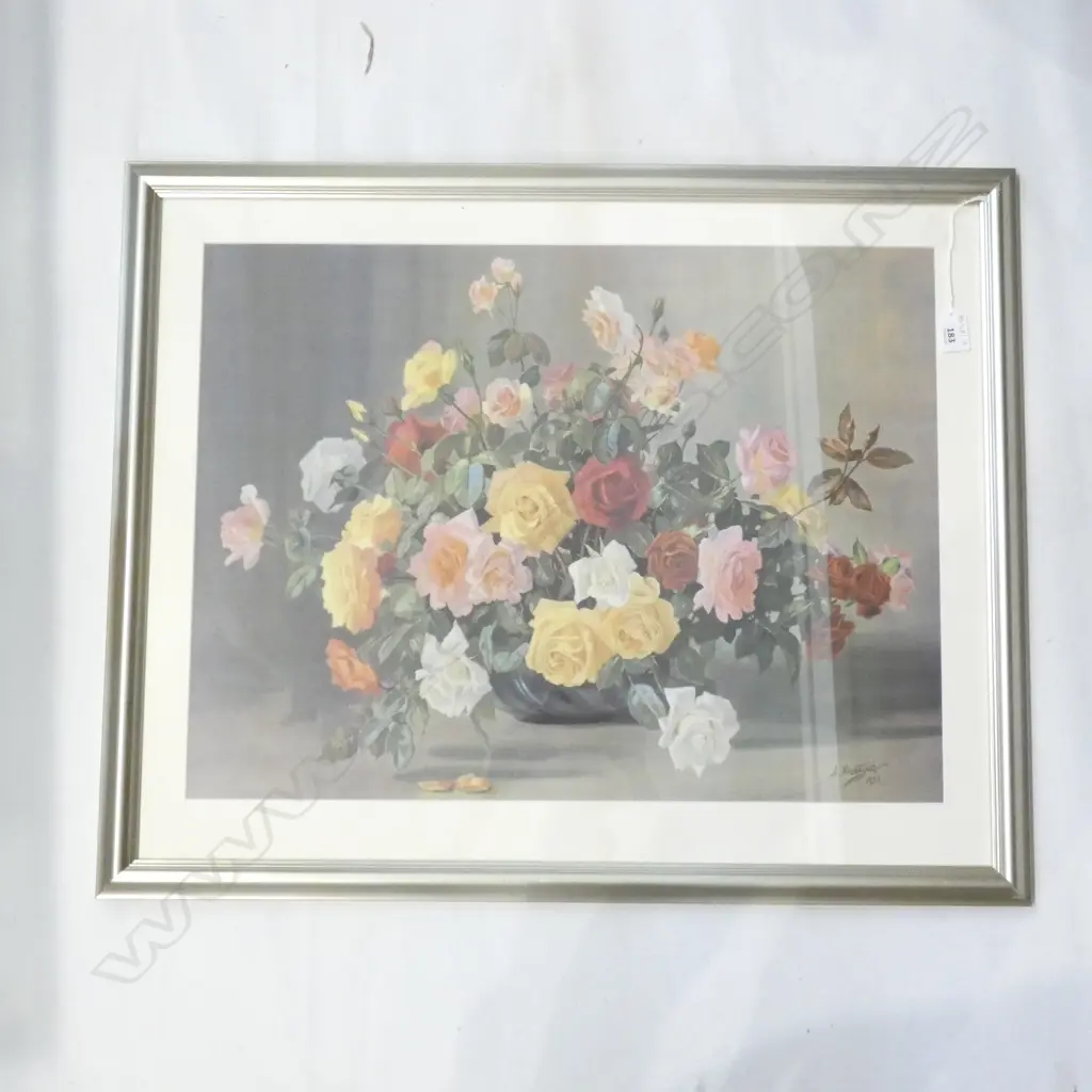 1959 SIGNED STILL LIFE PRINT 620x740mm overall size Image 1++