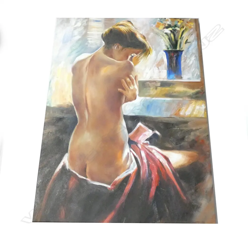 LARGE OIL PAINTING SIGNED COSTELLO 'PRIVATE MOMENTS' 1125x810mm Image 1++