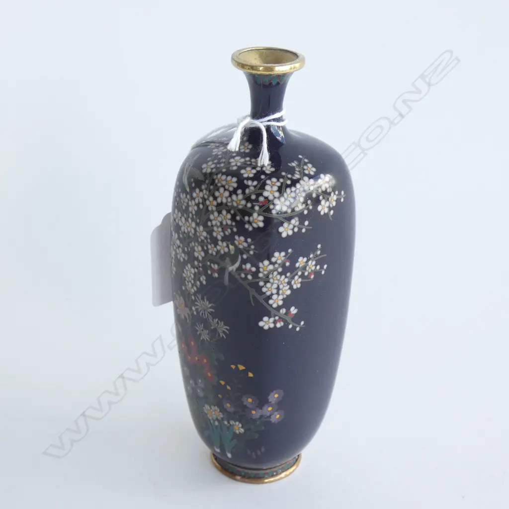 (19776) SM CLOISONNE VASE H. 155MM Image 1++