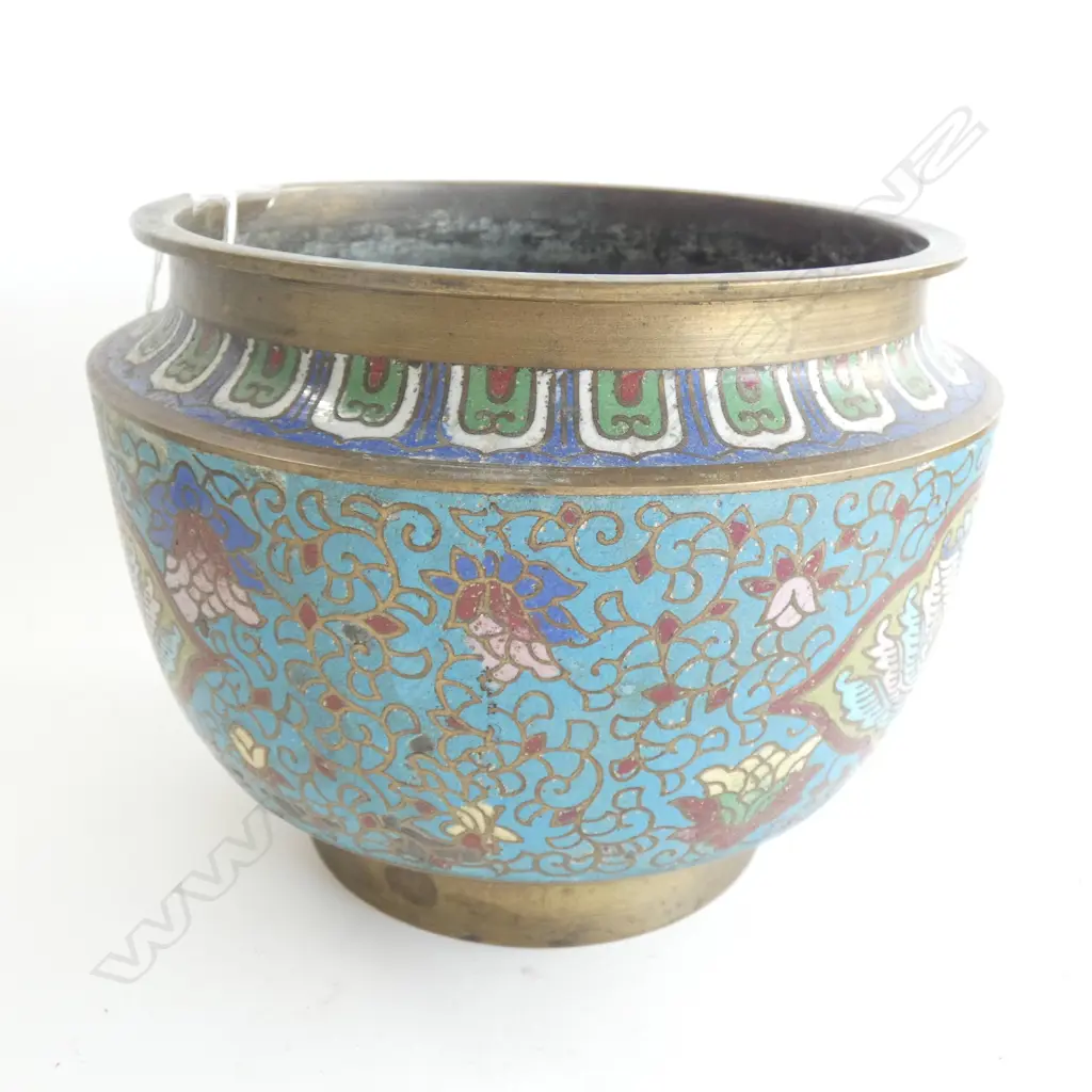 LARGE CLOISONNE BOWL 210mm dia Image 1++