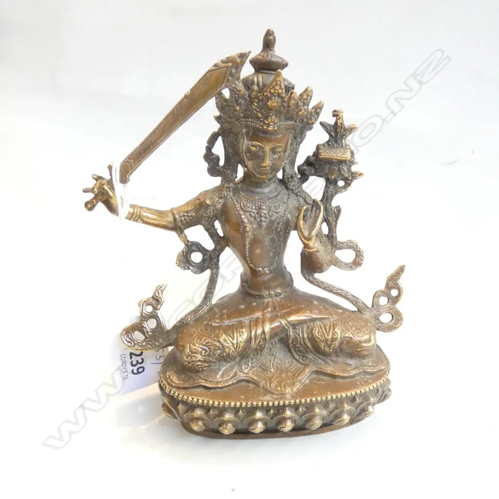 QIANLONG STYLE BRONZE BUDDHA STATUE H.145mm Image 1++
