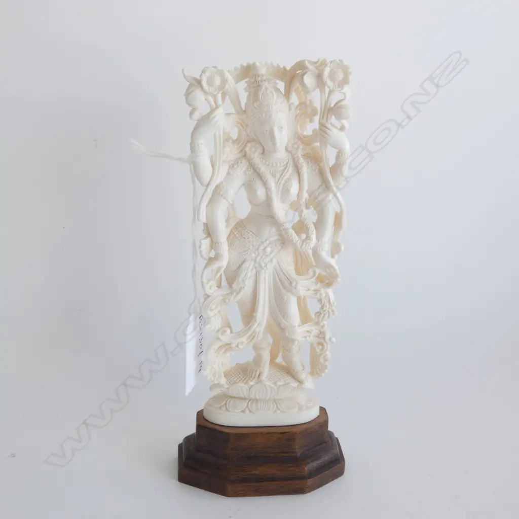 IVORY INDIAN GODDESS H.180mm Image 1++