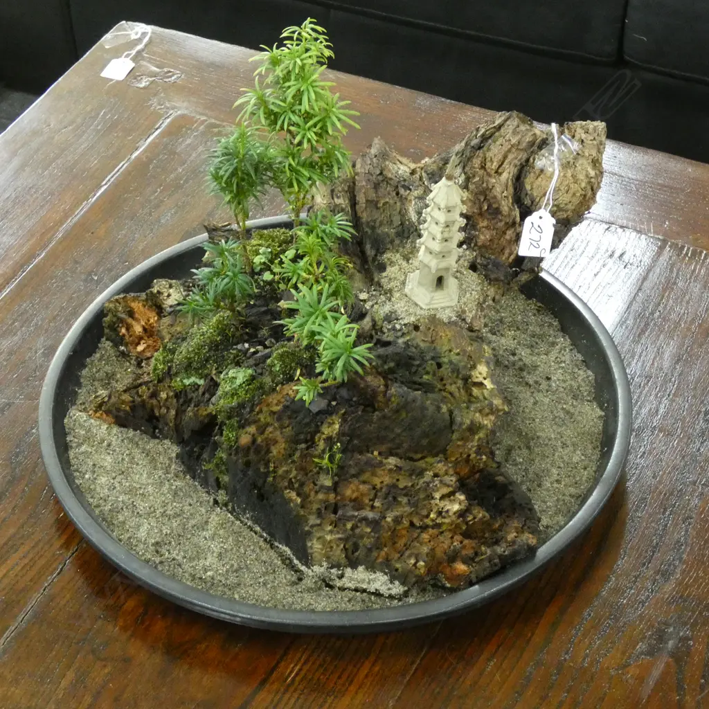 MULTI SMALL BONZAI PLANTS IN PLANTER Image 1++