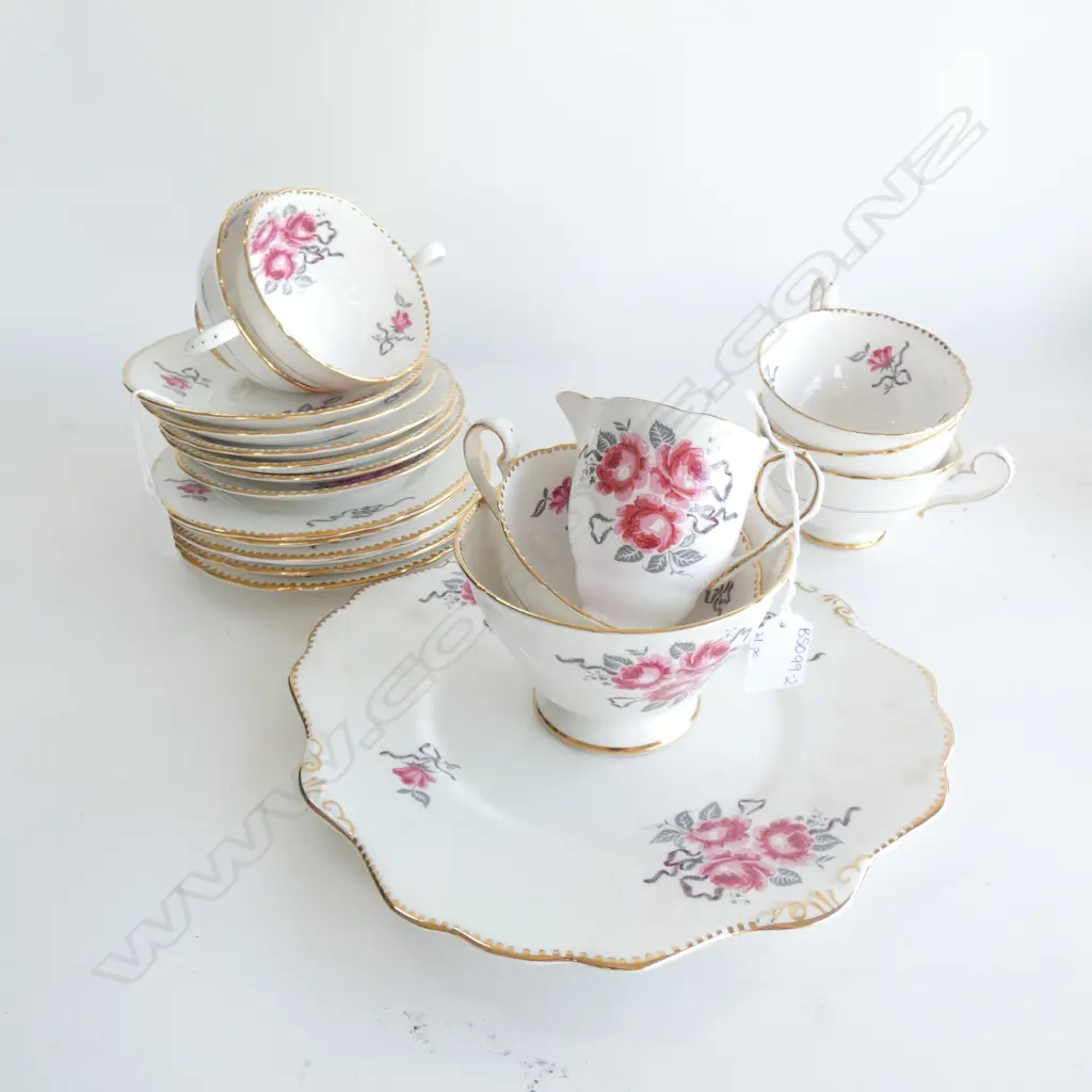 ROYAL STANDARD CAMEO ROSE 21 PCE TEASET Image 1++