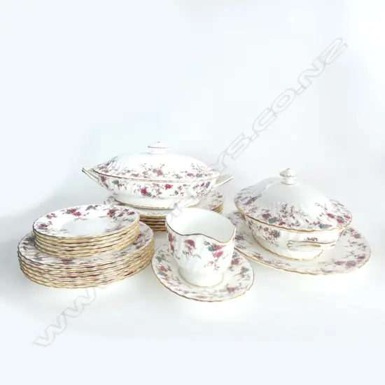 22 PCE MINTON 'ANCESTRAL' 6 PLACE PART DINNER SERVICE