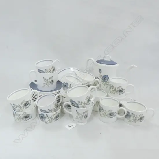 SUSIE COOPER GLEN MIST COFFEE SET