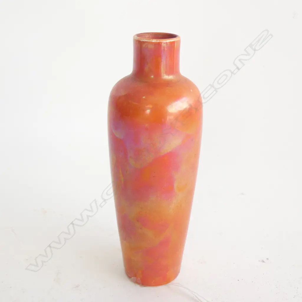ORANGE RUSKIN VASE H.135mm Image 1++