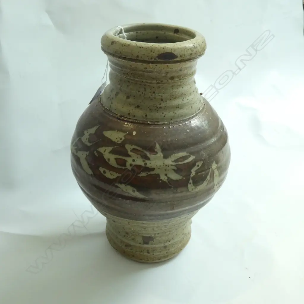 WARREN TIPPETT STUDIO POTTERY VASE H.300mm Image 1++