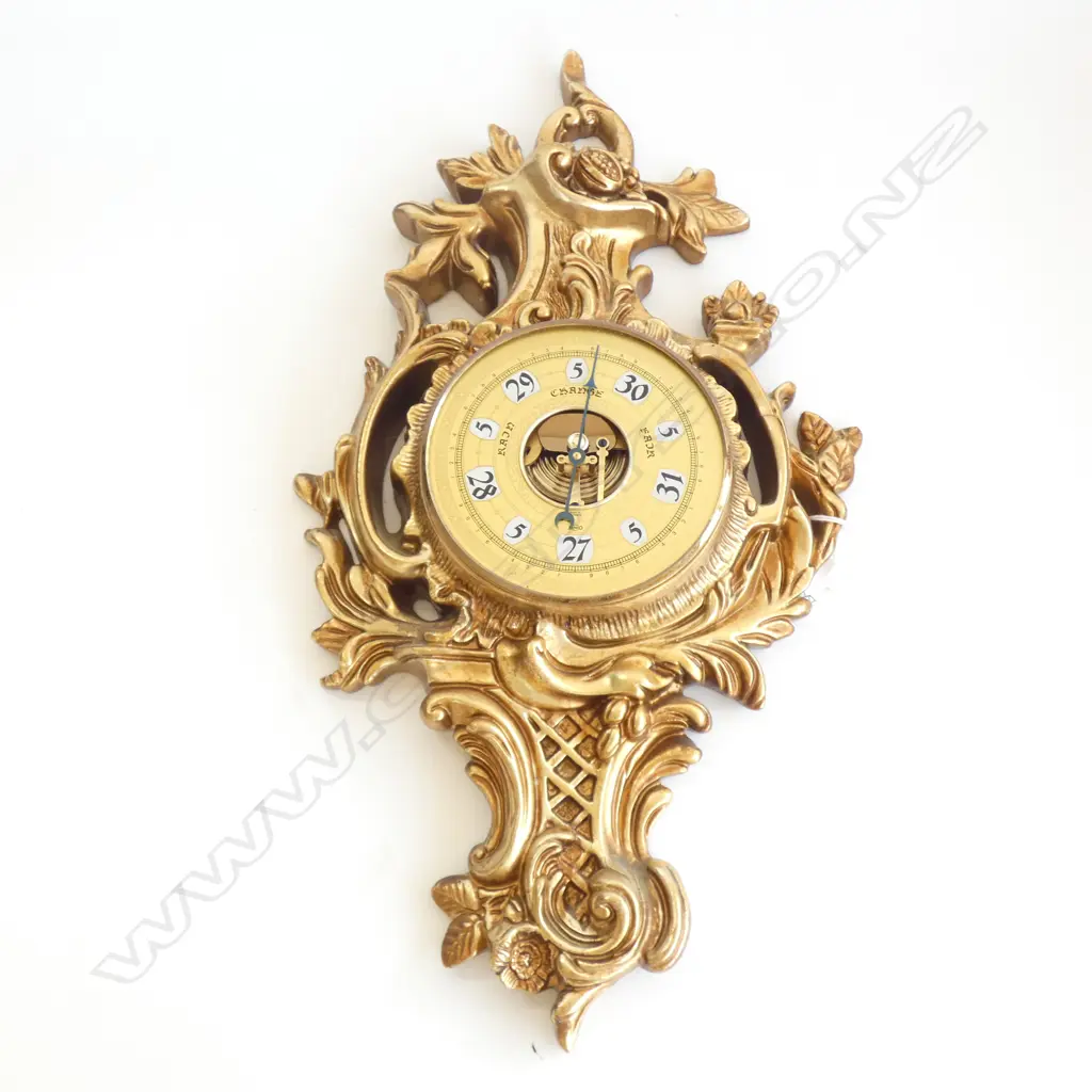 FRENCH STYLE GILDED BAROMETER NO GLASS H.490mm Image 1++