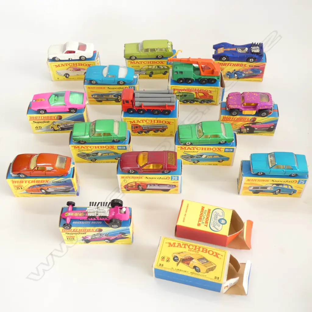 (20001) 16 MATCHBOX CARS - ALL IN ORIGINAL BOXES  Image 1++