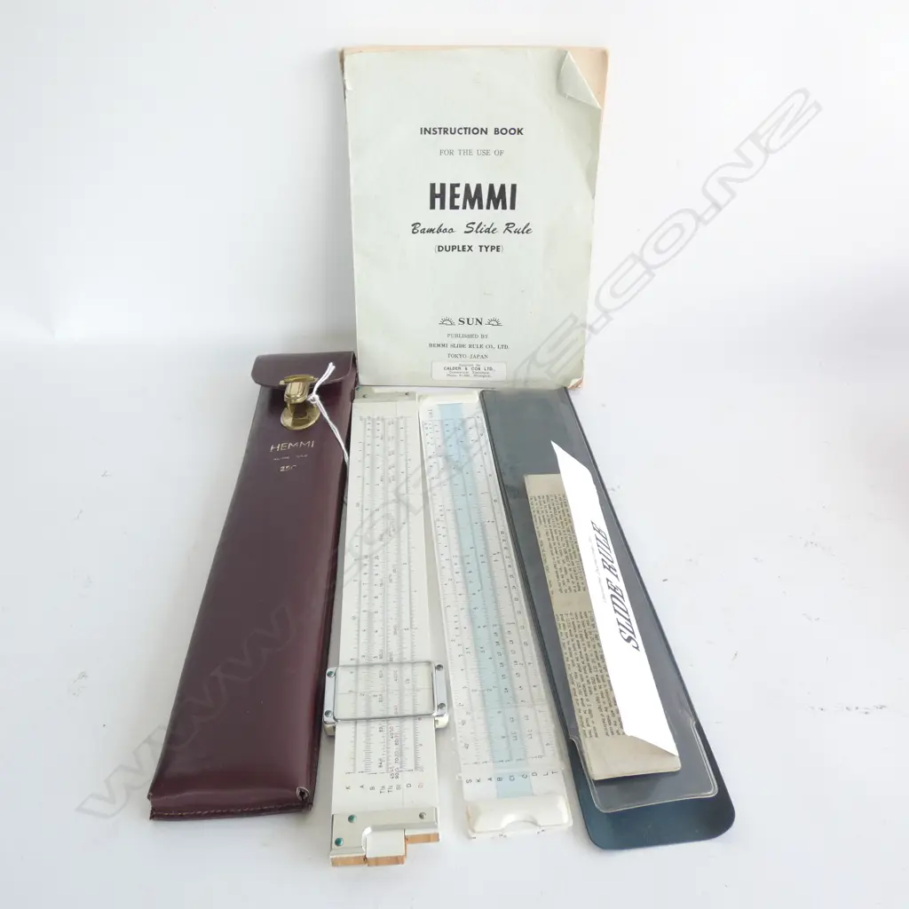 2 SLIDE RULES; ONE HEMMI WITH INSTRUCTION BOOK Image 1++