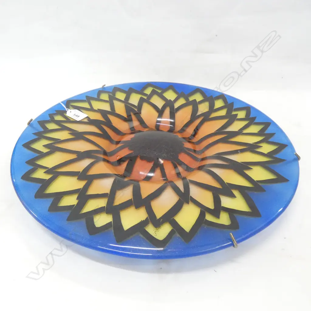 ART GLASS PLATE 420mm dia Image 1++