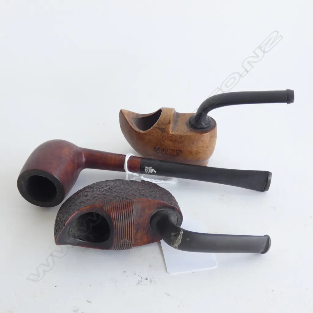 3 OLD WOODEN PIPES  Image 1++