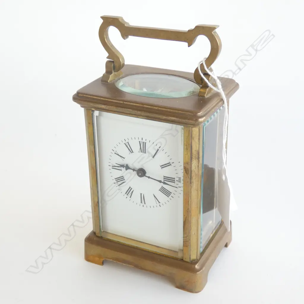 (20131) BRASS CARRIAGE CLOCK WITH KEY H. 160MM Image 1++